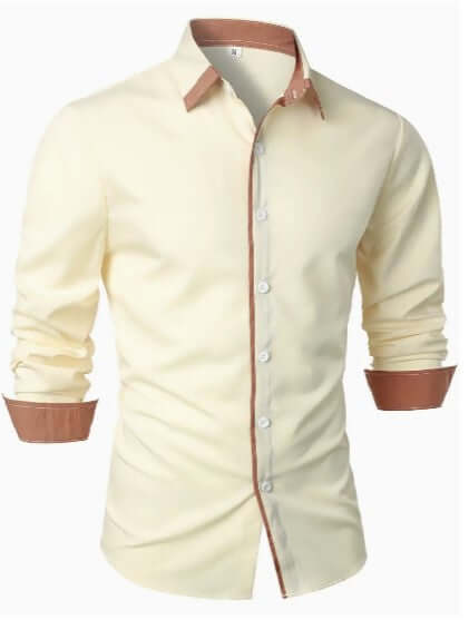 Men's Breathable Long-Sleeve Casual Shirt