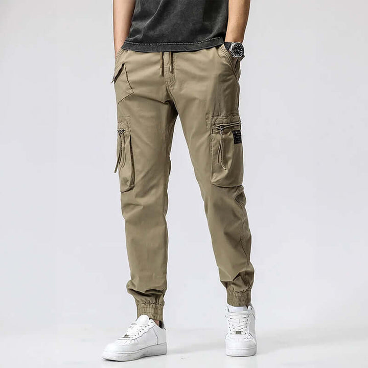 Men's Relaxed-Fit Multi-Pocket Casual Trousers