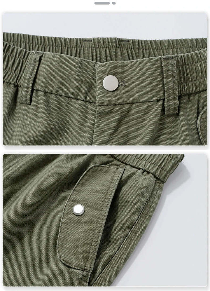 Men's Relaxed Fit Cargo Trousers: Multiple Pockets & Durable Cotton