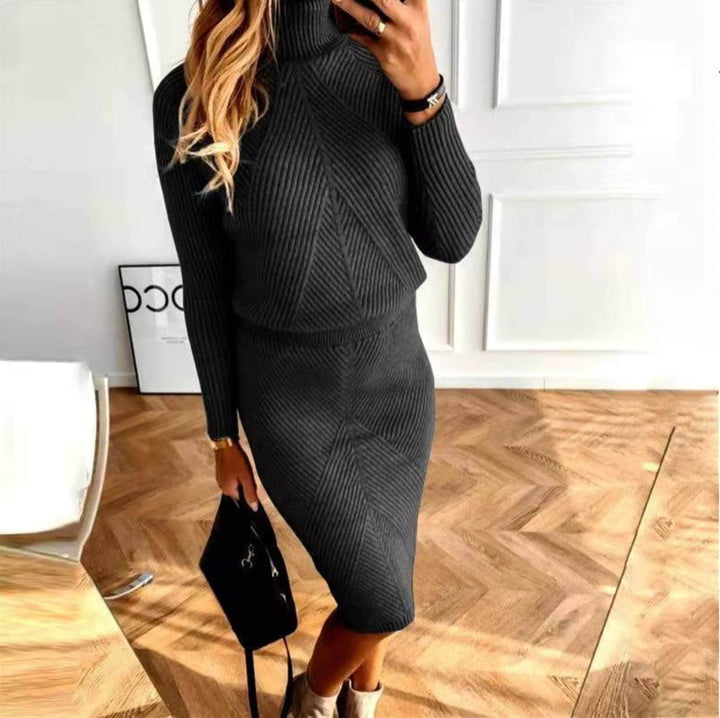 Cozy Knit Pullover Dress: Women's Soft Winter Dress