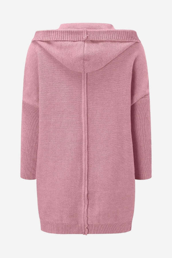 Women's Knit Hooded Casual Coat