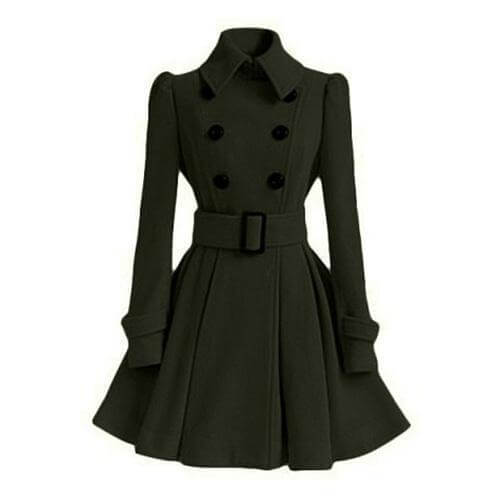 Women's Double-Breasted Windbreaker Trench Coat