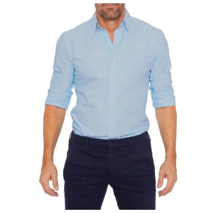 Men's Slim Fit Long Sleeve Dress Shirt