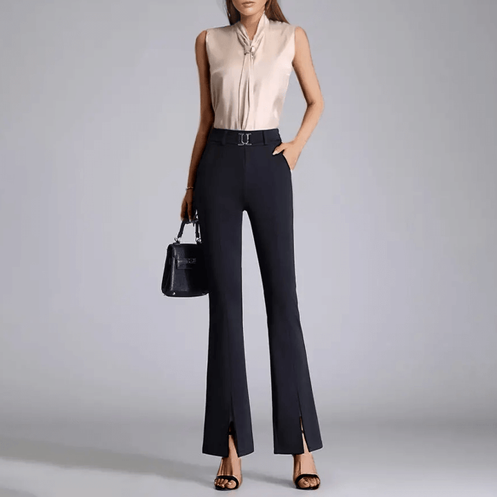 Women's High-Waisted Wide Leg Trousers