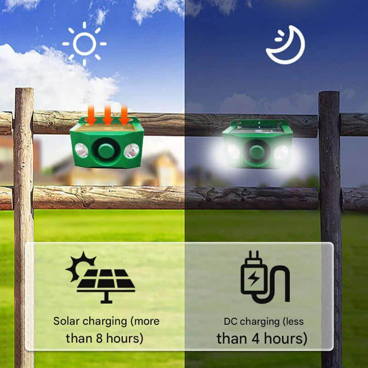 Solar-Powered Animal Repeller with High Volume