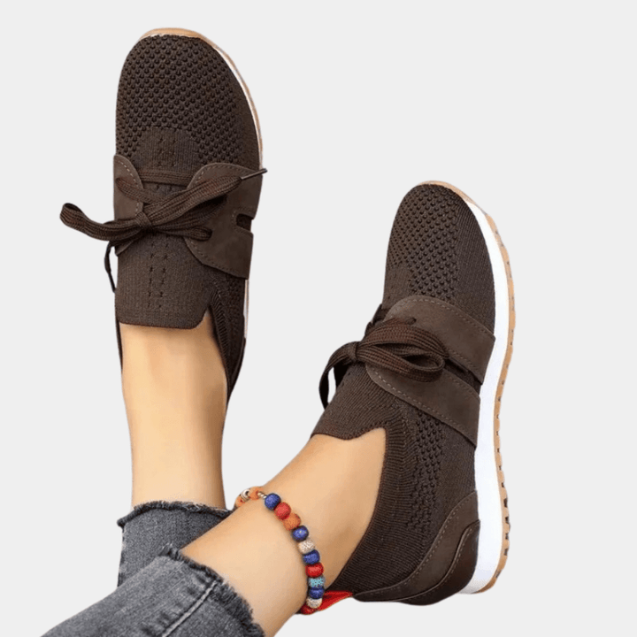 Women's Slip-On Knit Sneakers: Breathable Casual Shoes