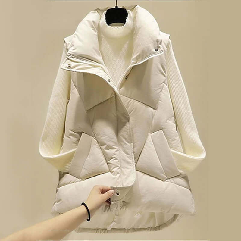 Women's Lightweight Sleeveless Puffer Vest: Packable & Warm