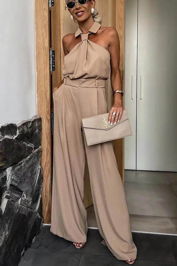 Elegant Women's Two-Piece Jumpsuit: Stylish & Comfortable