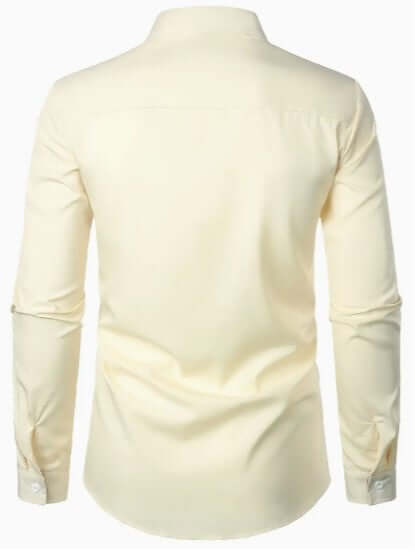 Men's Breathable Long-Sleeve Casual Shirt
