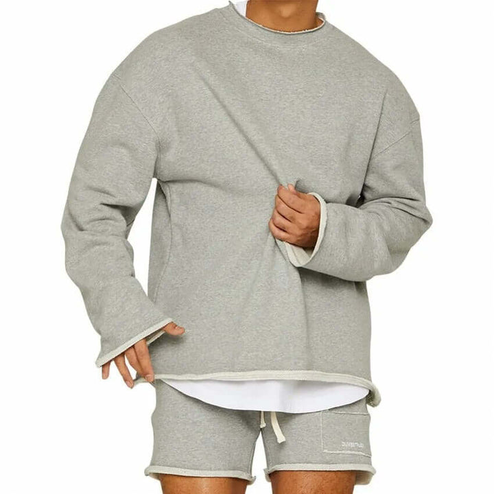 Men's Relaxed Fit Cotton Crew Neck Sweatshirt