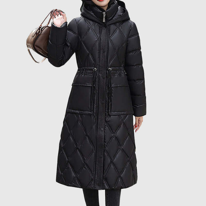 Women's Insulated Hooded Jacket: Warm & Stylish Winter Wear