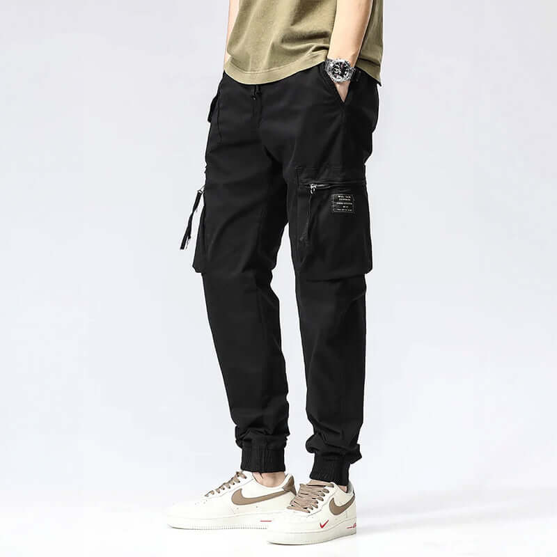 Men's Relaxed-Fit Multi-Pocket Casual Trousers