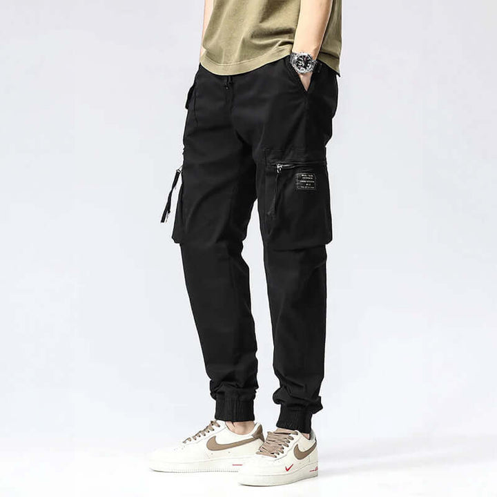 Men's Relaxed-Fit Multi-Pocket Casual Trousers