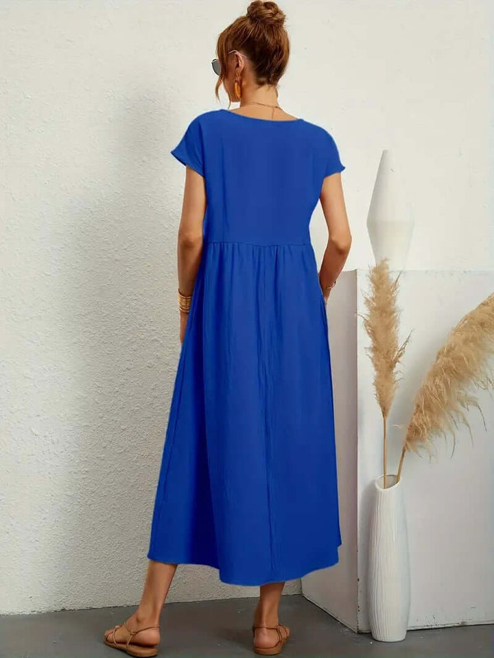 Summer Sleeveless Dress & Handbag Set for Women
