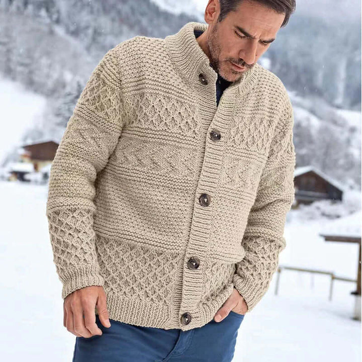 Men's Casual Long-Sleeve Button Coat