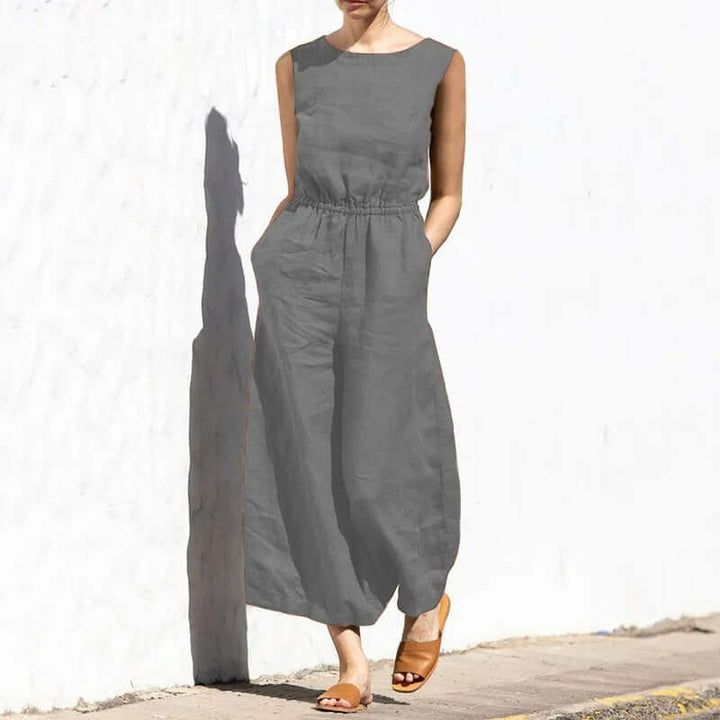Women's Sleeveless Jumpsuit: Casual & Formal Wear