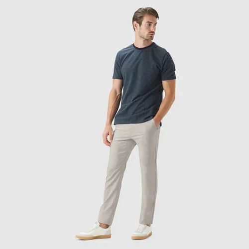 Men's Dirt-Repellent Casual Trousers: Slim Fit Outdoor Pants