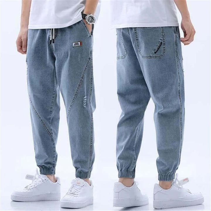 Men's Elasticated Comfort Trousers: Breathable & Stylish