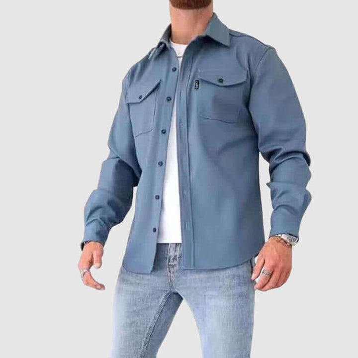 Men's Stylish Lapel Collar Shirt: Urban Streetwear