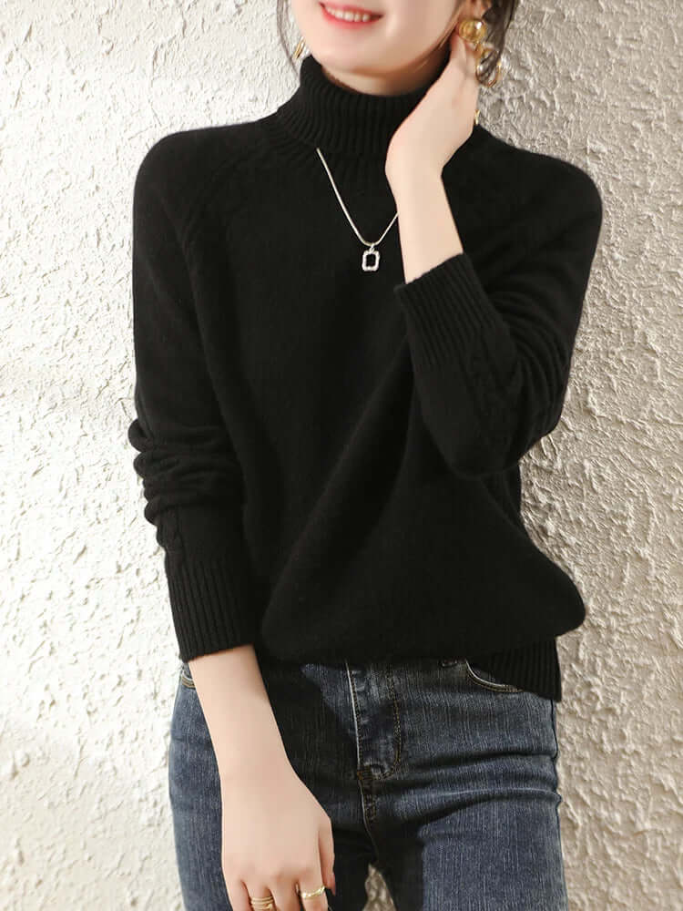 Women's Relaxed Fit Roll Neck Jumper