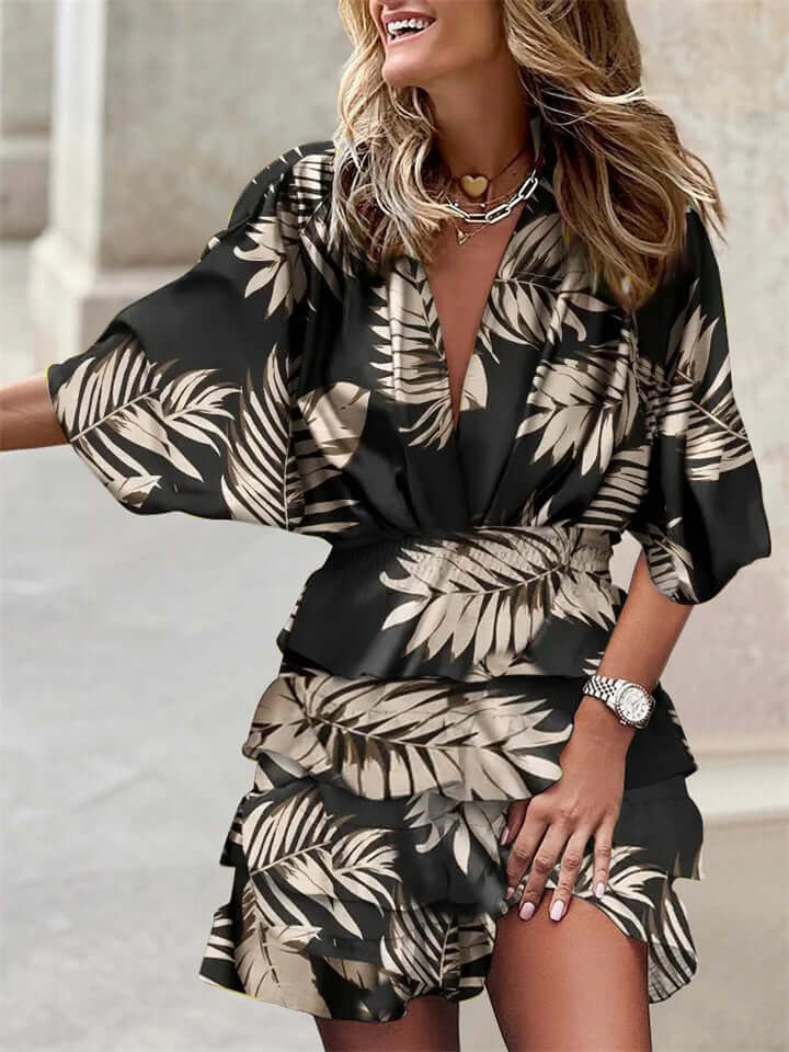 Women's Long Sleeve Summer Dress: Flowy Casual Dress
