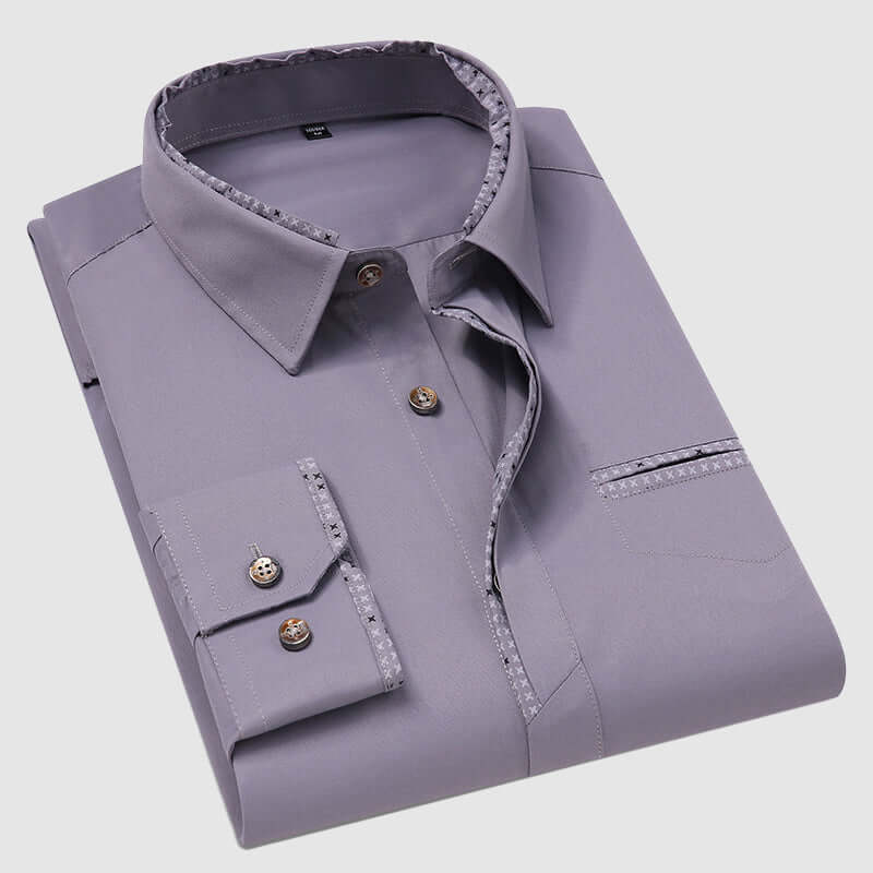 Men's Relaxed-Fit Long-Sleeve Shirt