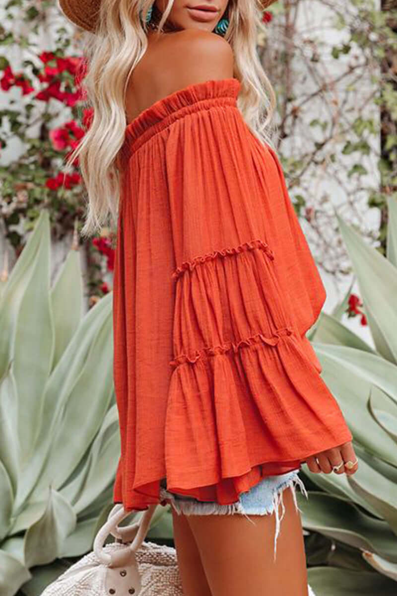 Women's Off-Shoulder Folded Top: Elegant &amp; Versatile
