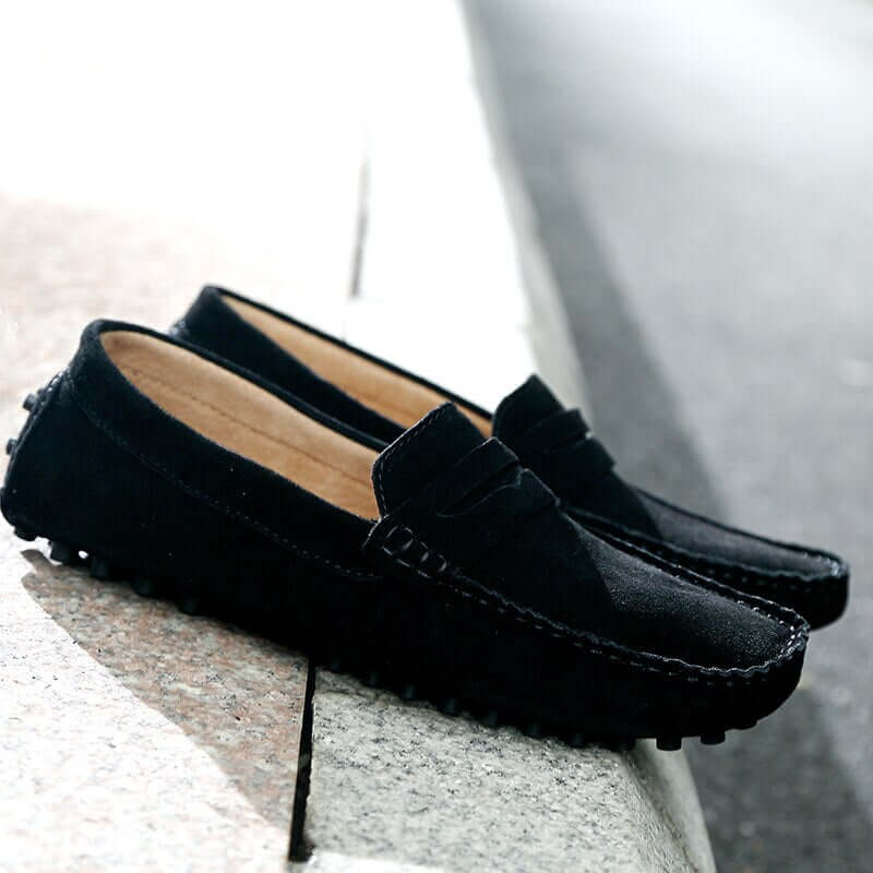 Men's Suede Slip-On Loafers: Casual & Elegant Style
