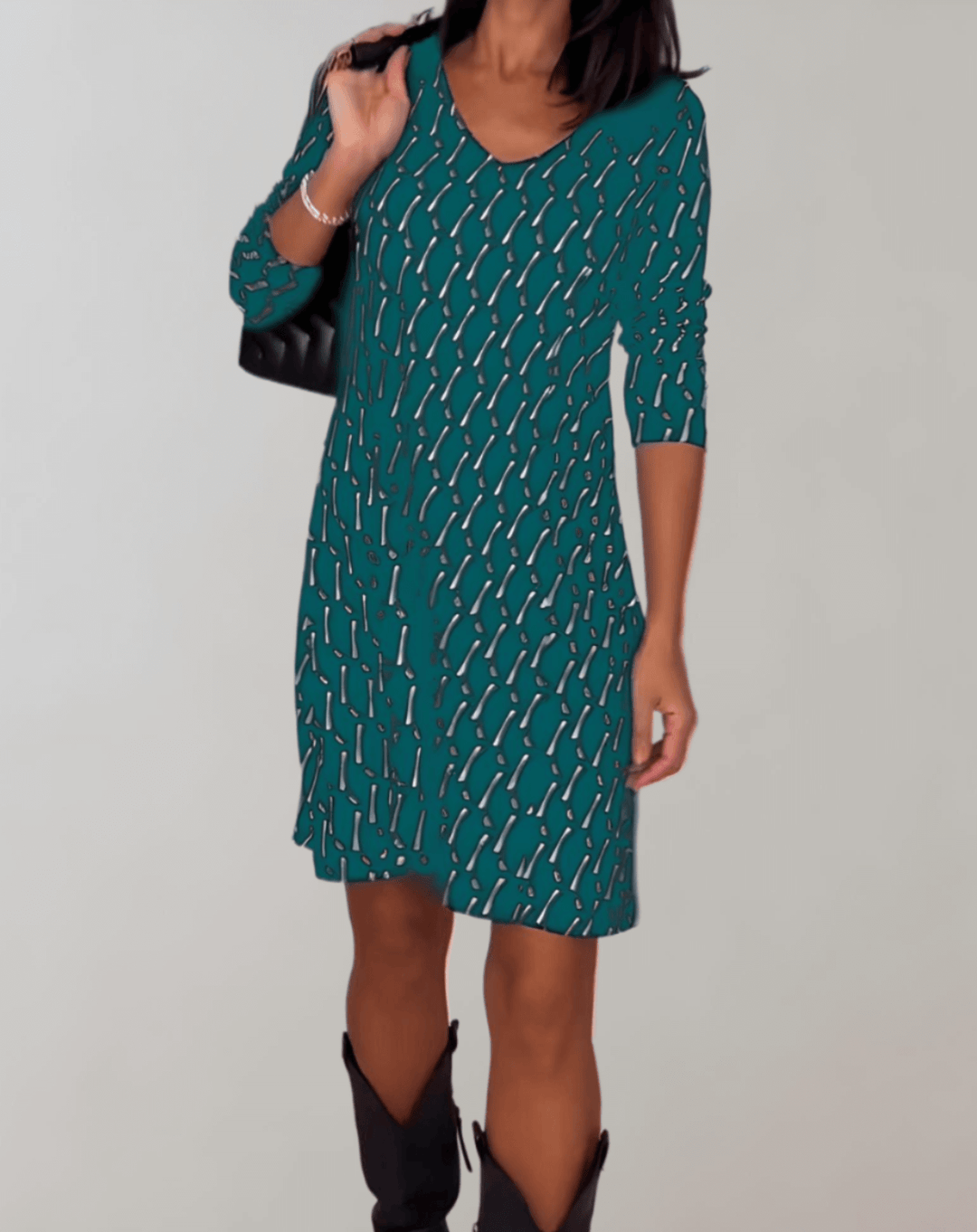 Women's Summer Floral Print A-Line Dress