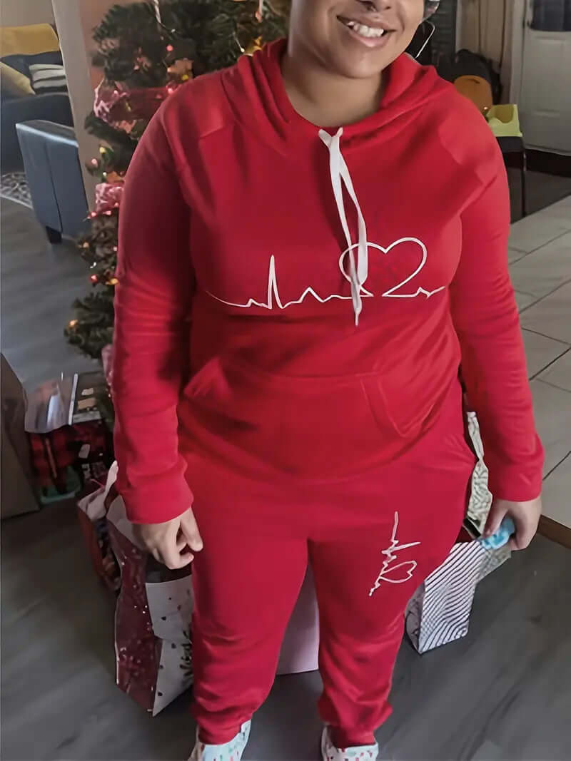 Women's Sporty Hoodie and Pants Set