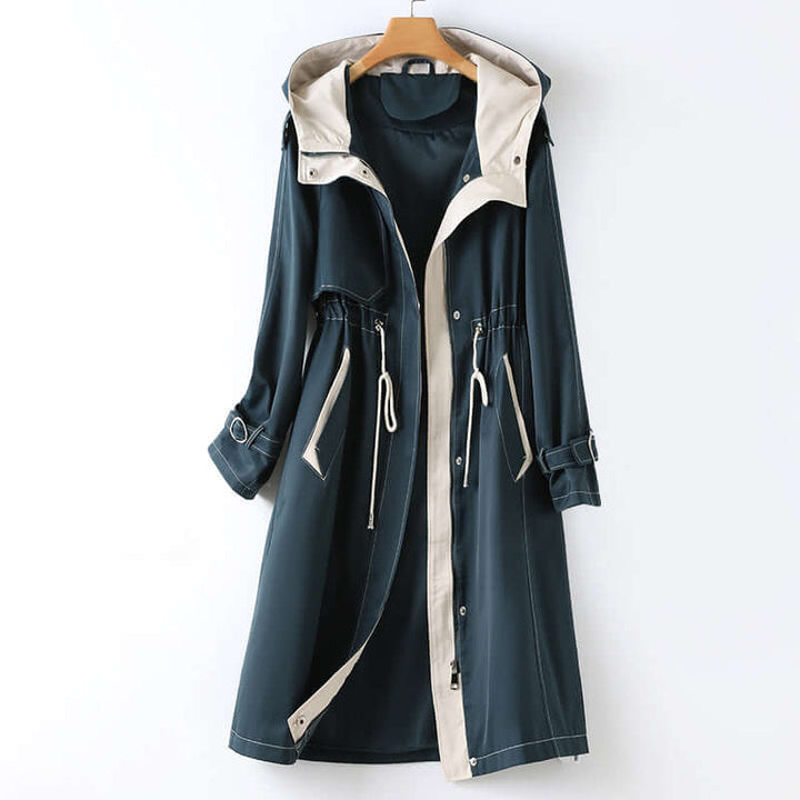 Women's Hooded Windbreaker Jacket: Stylish & Weatherproof