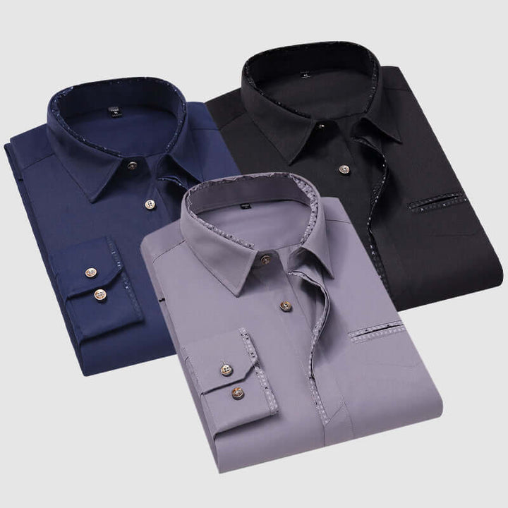 Men's Relaxed-Fit Long-Sleeve Shirt