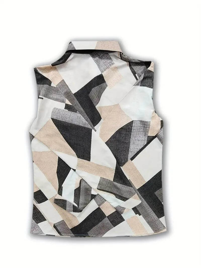 Women's Plaid Print Button-Up Shirt