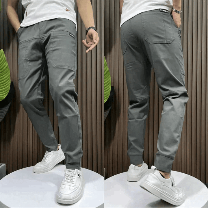Men's Tapered Joggers: Stretch Fabric, Elastic Waist
