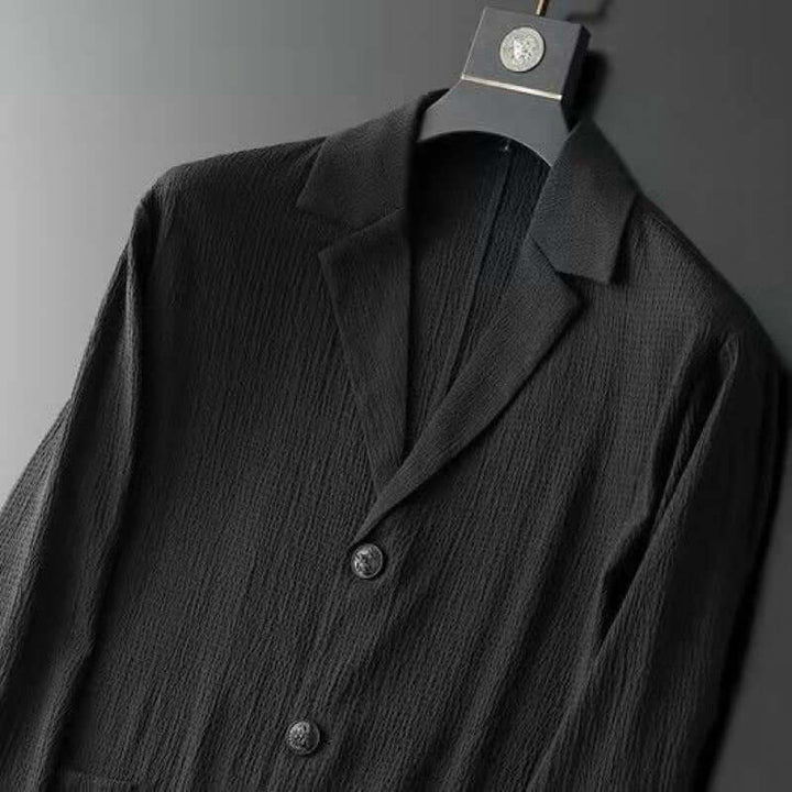 Men's Casual Suit: Tailored Blazer & Jogger Trousers