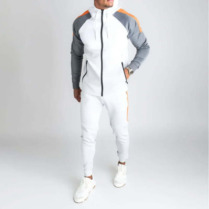Men's Casual Contrast Tracksuit