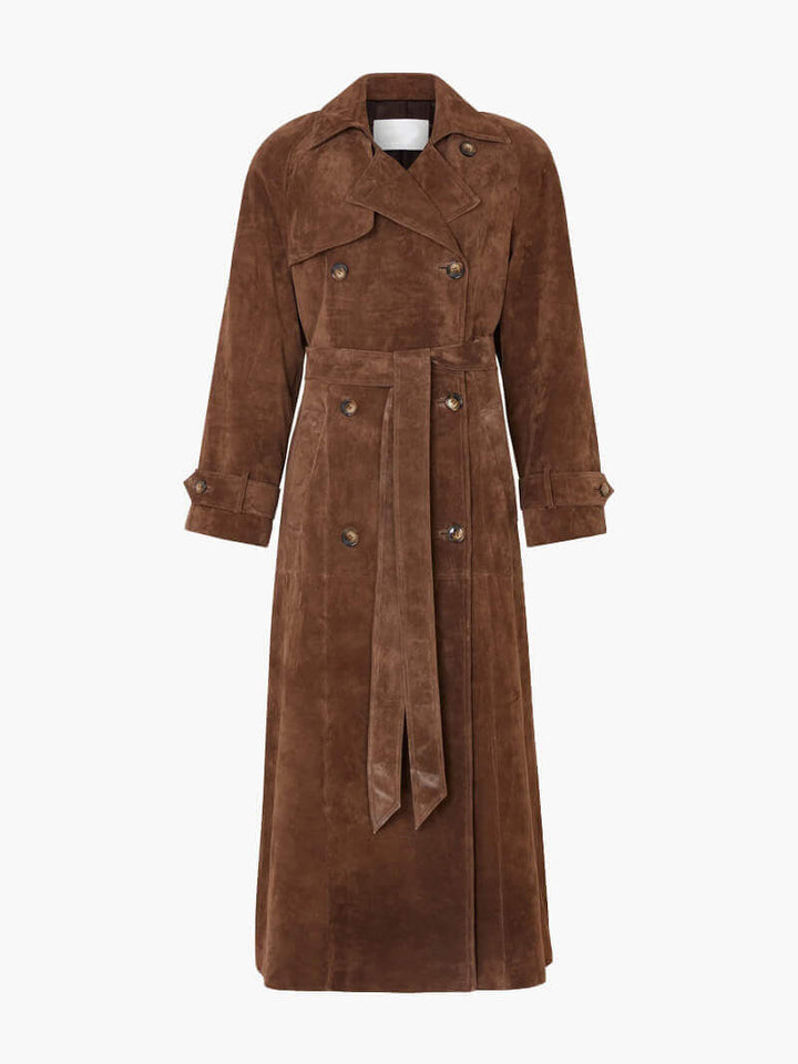 Women's Long Classic Trench Coat: Elegant & Practical Outerwear