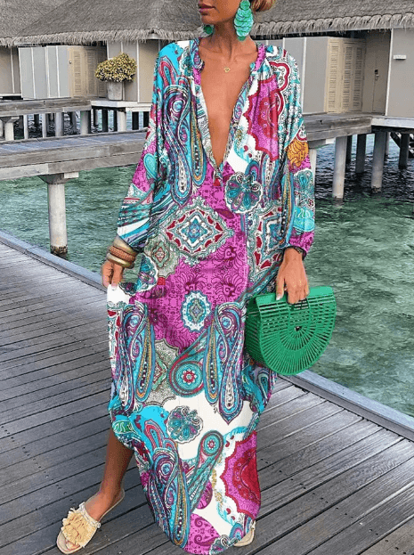Women's Printed Summer Dress: Elegant & Breathable Sleeveless Dress