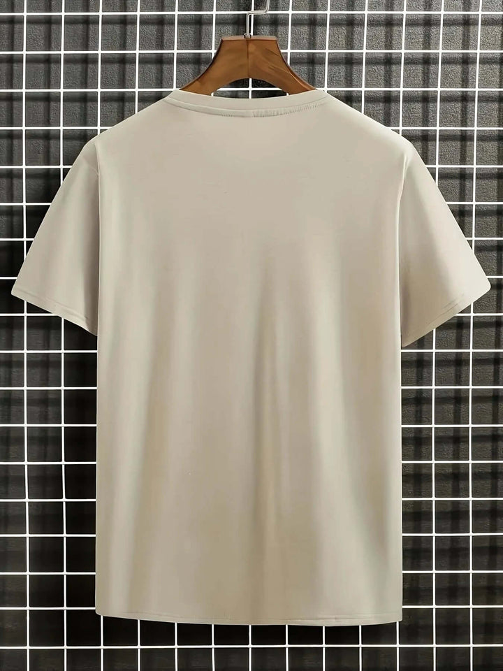 Men's Artistic Blossom & Wave Short Sleeve T-Shirt