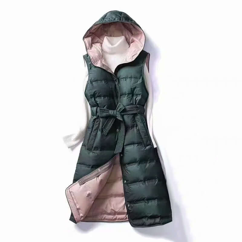 Women's Hooded Lined Vest: Warm & Stylish Outerwear