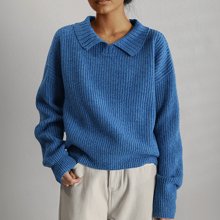 Women's Long-Sleeve Knitted Loose Sweater
