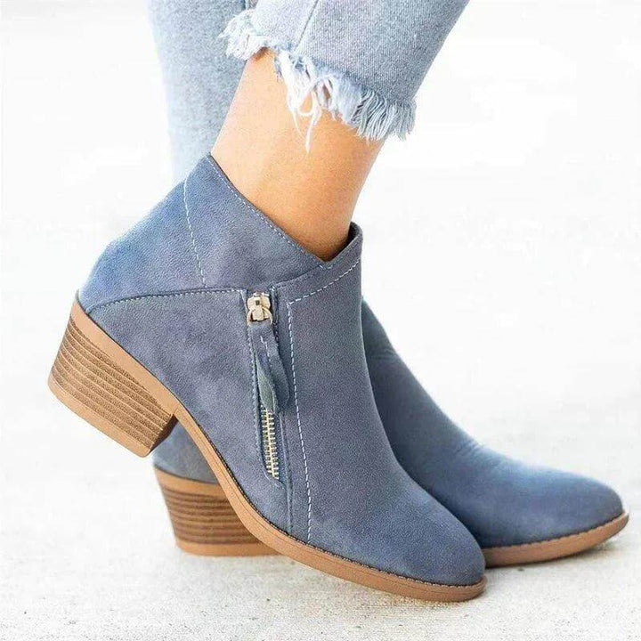 Women's Low Heel Ankle Boots: Comfortable Orthopedic Style