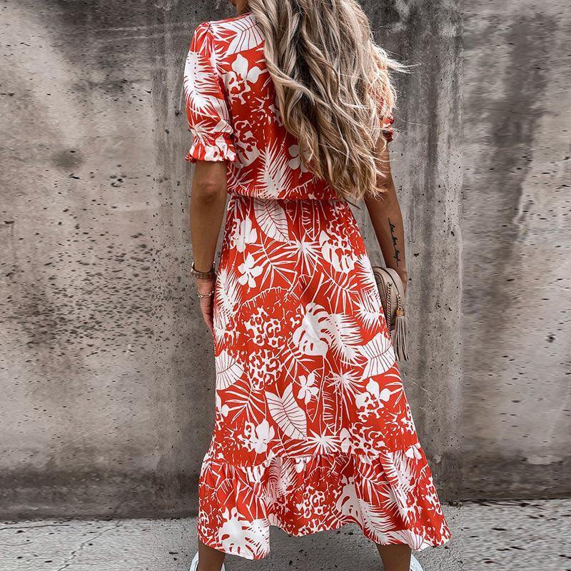 Women's Summer Midi Dress: Flowy Sleeveless Dress
