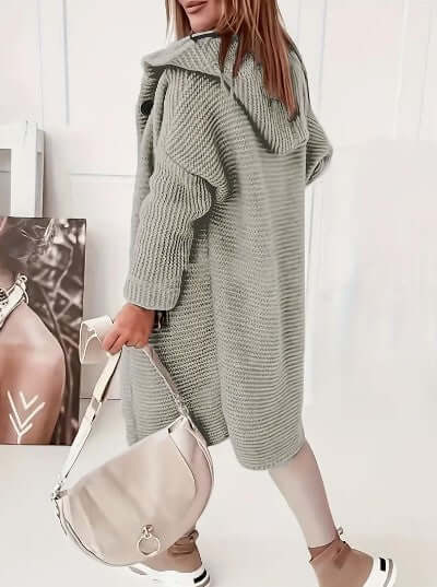 Women's Relaxed Hooded Long Sleeve Cardigan