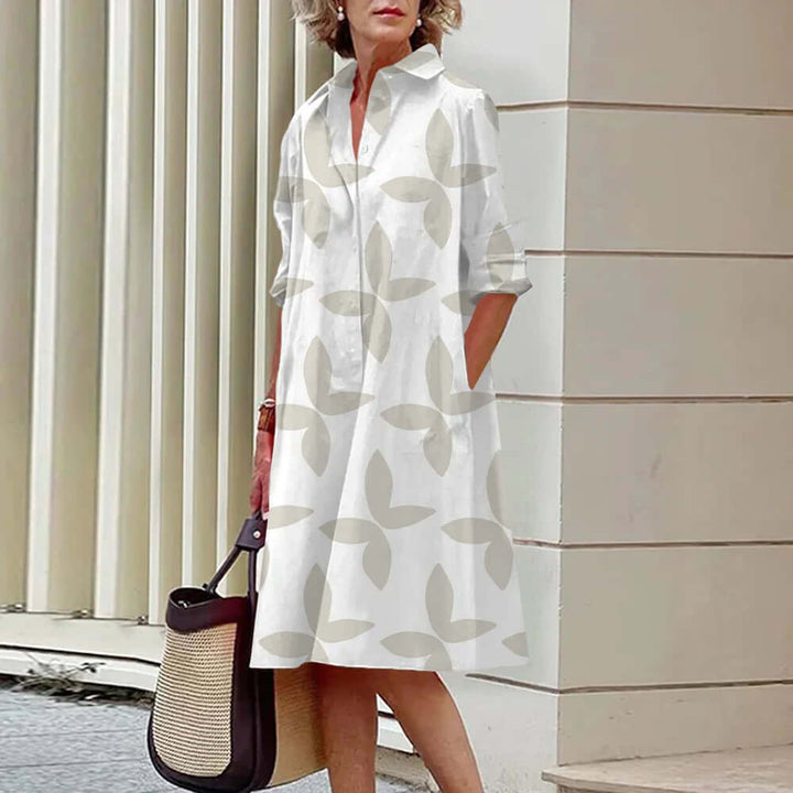 Elegant Knee-Length Polyester Dress