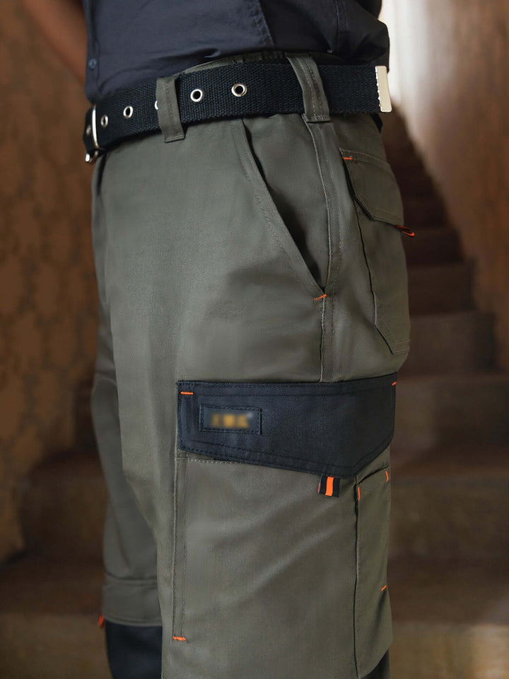 Men's Heavy-Duty Work Pants: Reinforced Knees & Multi-Pockets