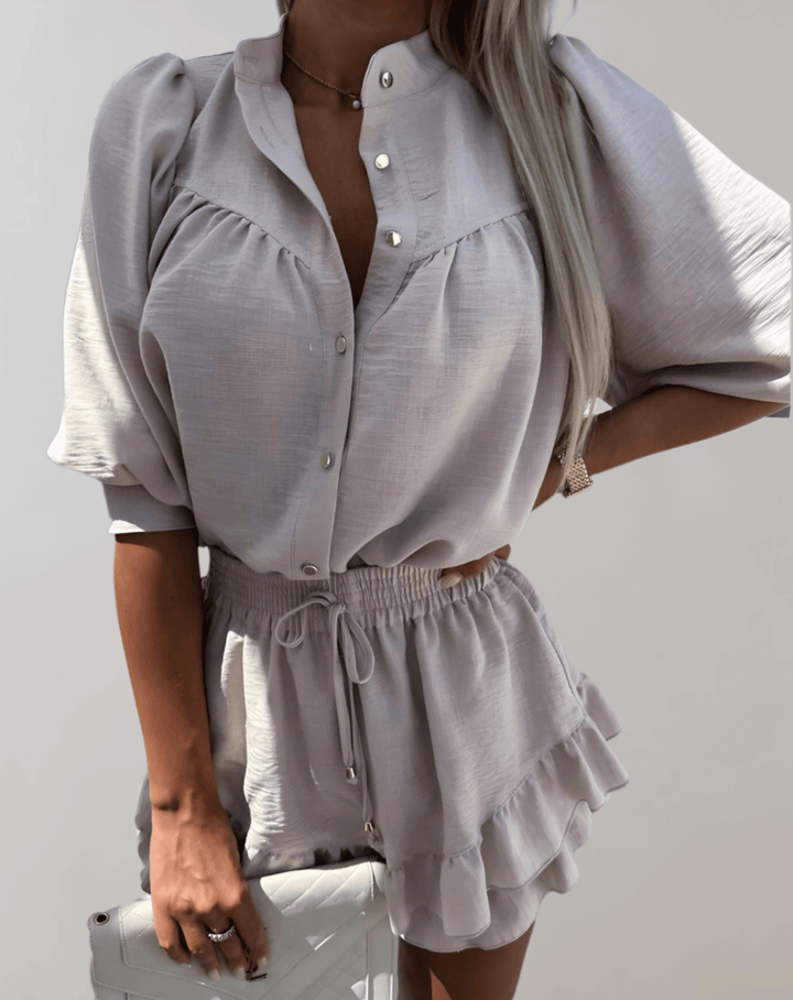 Women's Tweed Co-Ord Set: Chic Blazer & Skirt Outfit