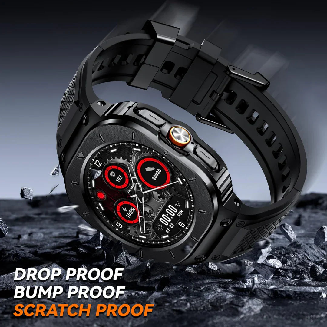 Rugged Stainless Steel Case Retrofit Kit for Samsung Galaxy Watch Ultra