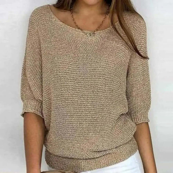 Women's Summer Knit Jumper: Relaxed Fit, Breathable