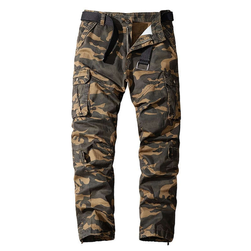 Men's Relaxed Fit Multi-Pocket Cargo Trousers